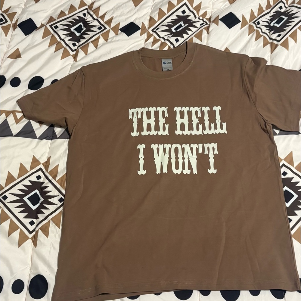 Bold Statement Brown Tee